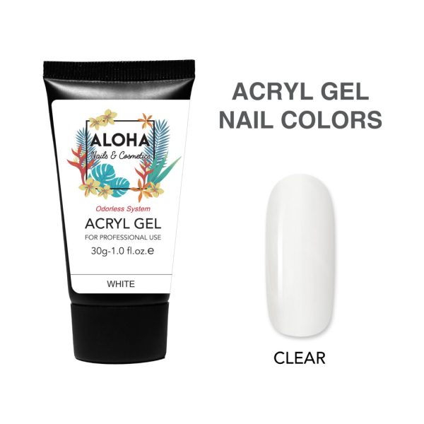 Aloha Acryl Gel UV/LED 30 gr – Clear (Διάφανο)