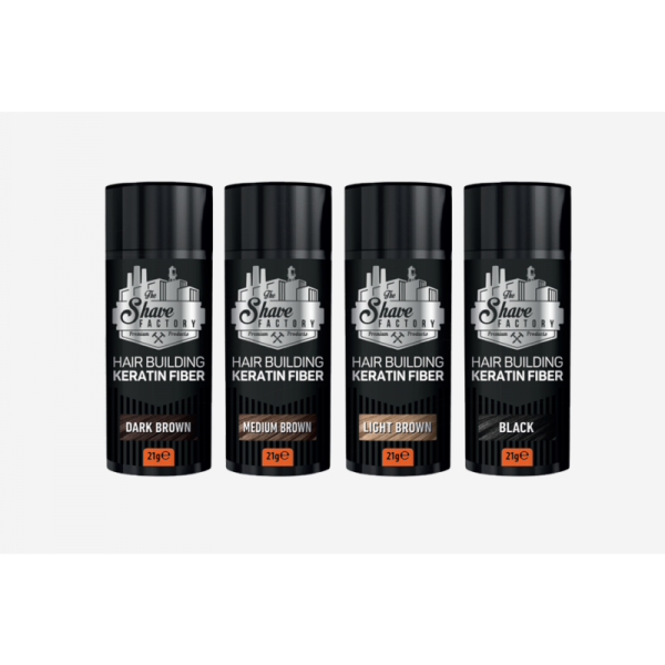 The Shave Factory Hair Buyilding Keratin Fiber Dark Brown