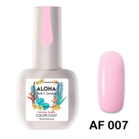 ALOHA 15ml – Color Coat AF 007 / Χρώμα: Ροζ απαλό (Light Pink)