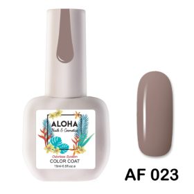ALOHA 15ml – Color Coat AF 023 / Χρώμα: Γκρι-Μπεζ Ανοιχτό (Light Taupe)