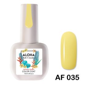 ALOHA 15ml – Color Coat AF 035 / Χρώμα: Κίτρινο (Yellow)
