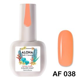 ALOHA 15ml – Color Coat AF 038 / Χρώμα: Ροδακινί (Peach)