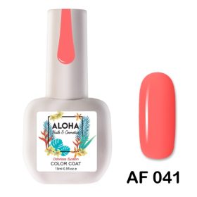 ALOHA 15ml – Color Coat AF 041 / Χρώμα: Κοραλί (Coral)