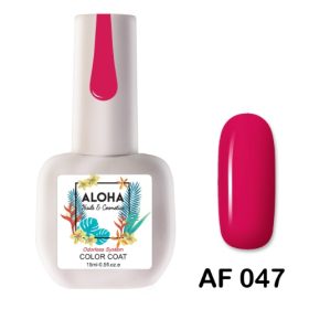 ALOHA 15ml – Color Coat AF 047 / Χρώμα: Φούξια ρουμπινί (Fuchsia Ruby)