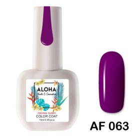ALOHA 15ml – Color Coat AF 063 / Χρώμα: Κόκκινο Βιολετί (Red Violet)