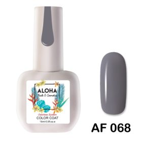 ALOHA 15ml – Color Coat AF 068 / Χρώμα: Γκρι μεσαίο (Medium Gray)